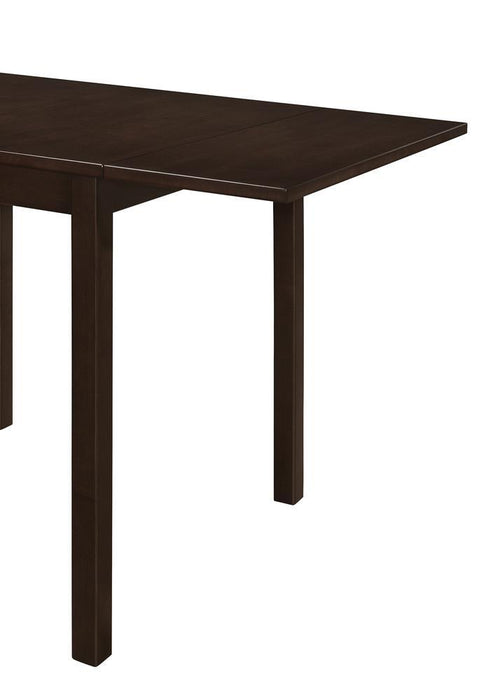 Kelso Rectangular Dining Table with Drop Leaf Cappuccino - Jax Mattress (Jacksonville, FL)