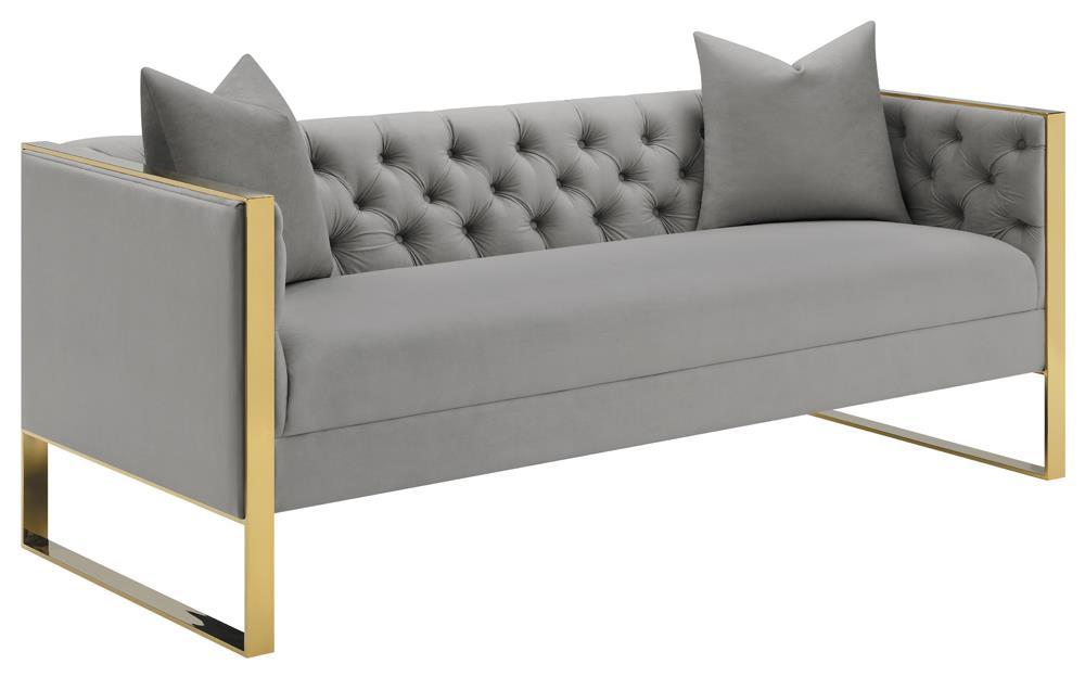 Eastbrook Tufted Back Sofa Grey - Jax Mattress (Jacksonville, FL)