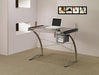 Melo 3-Drawer Drafting Desk Champagne - Jax Mattress (Jacksonville, FL)