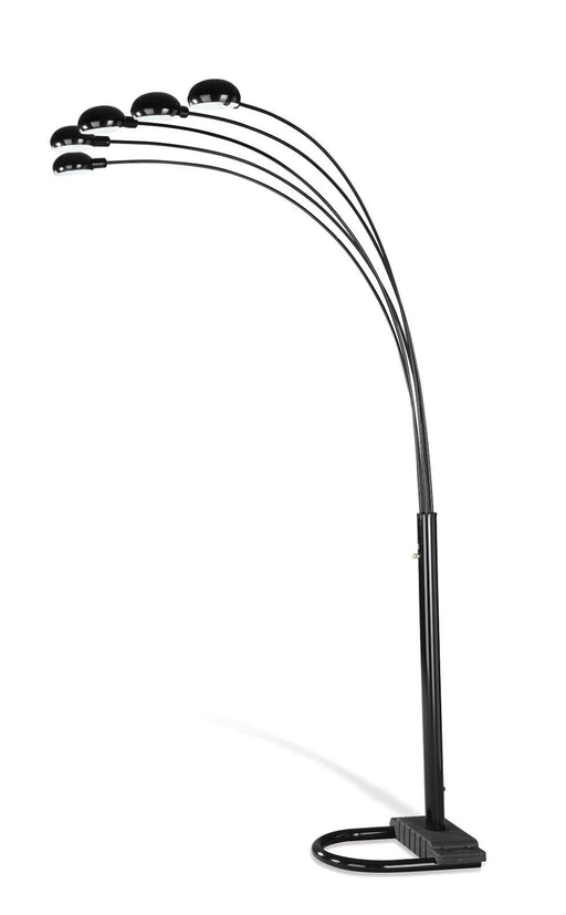 Kayd 5-light Floor Lamp Satin Black - Jax Mattress (Jacksonville, FL)