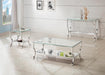 Saide Rectangular Coffee Table with Mirrored Shelf Chrome - Jax Mattress (Jacksonville, FL)
