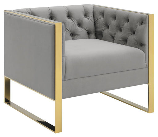 Eastbrook Tufted Back Chair Grey - Jax Mattress (Jacksonville, FL)