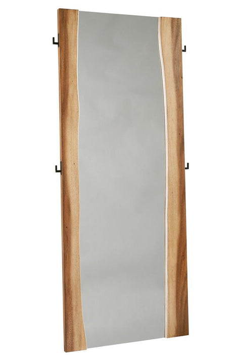 Winslow Standing Mirror Smokey Walnut and Coffee Bean - Jax Mattress (Jacksonville, FL)