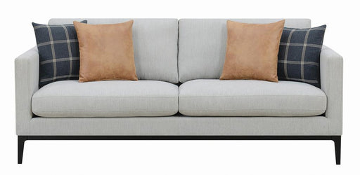 Apperson Cushioned Back Sofa Light Grey - Jax Mattress (Jacksonville, FL)