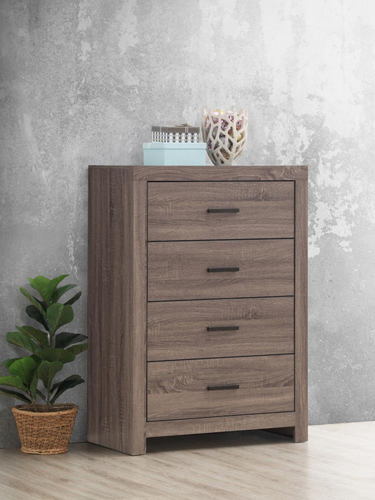Brantford 4-drawer Chest Barrel Oak - Jax Mattress (Jacksonville, FL)