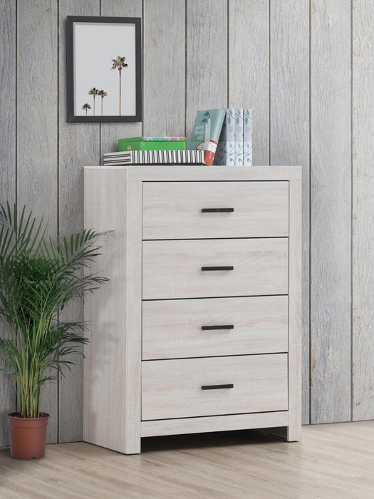 Brantford 4-drawer Chest Coastal White - Jax Mattress (Jacksonville, FL)