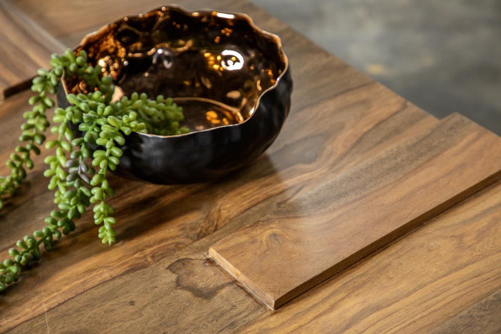 Samira Wooden Square Coffee Table Natural Sheesham - Jax Mattress (Jacksonville, FL)