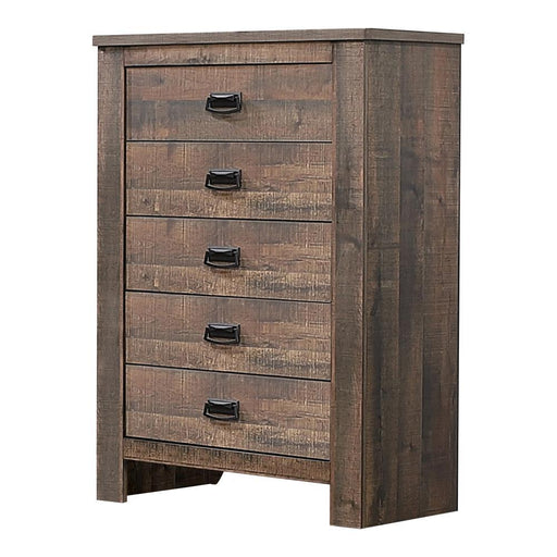 Frederick 5-drawer Chest Weathered Oak - Jax Mattress (Jacksonville, FL)