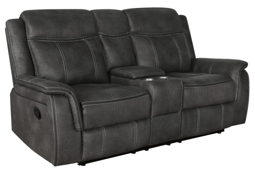 Lawrence Upholstered Tufted Back Motion Loveseat - Jax Mattress (Jacksonville, FL)