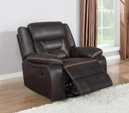 Greer Upholstered Tufted Back Glider Recliner - Jax Mattress (Jacksonville, FL)