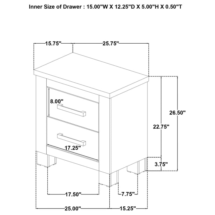 Oakglen Nightstands - Jax Mattress (Jacksonville, FL)