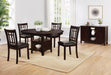 Lavon Padded Dining Side Chairs Espresso and Black (Set of 2) - Jax Mattress (Jacksonville, FL)