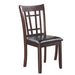 Lavon Padded Dining Side Chairs Espresso and Black (Set of 2) - Jax Mattress (Jacksonville, FL)