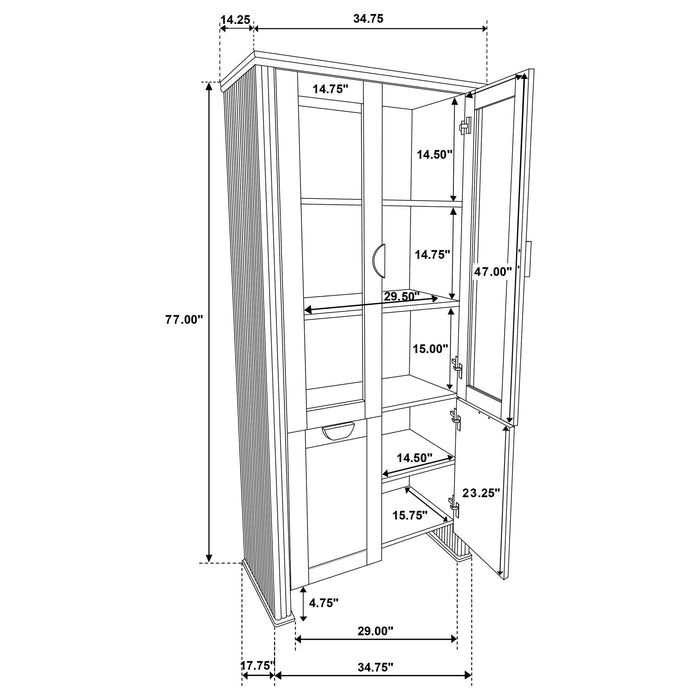 Adina Display Cabinets - Jax Mattress (Jacksonville, FL)