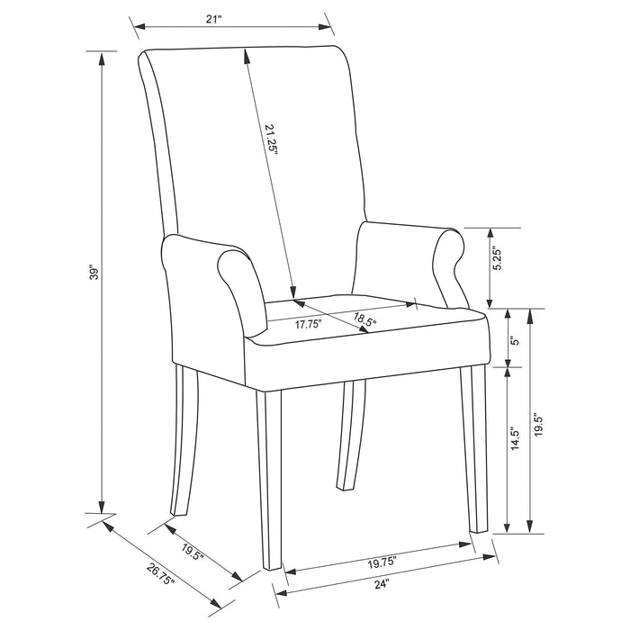 Herran Arm Chairs - Jax Mattress (Jacksonville, FL)