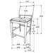 Ottowa 5 Pc Counter Height Dining Sets - Jax Mattress (Jacksonville, FL)