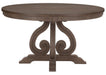 Toulon  Round Dining Table in Dark Pewter 5438-54* - Jax Mattress (Jacksonville, FL)