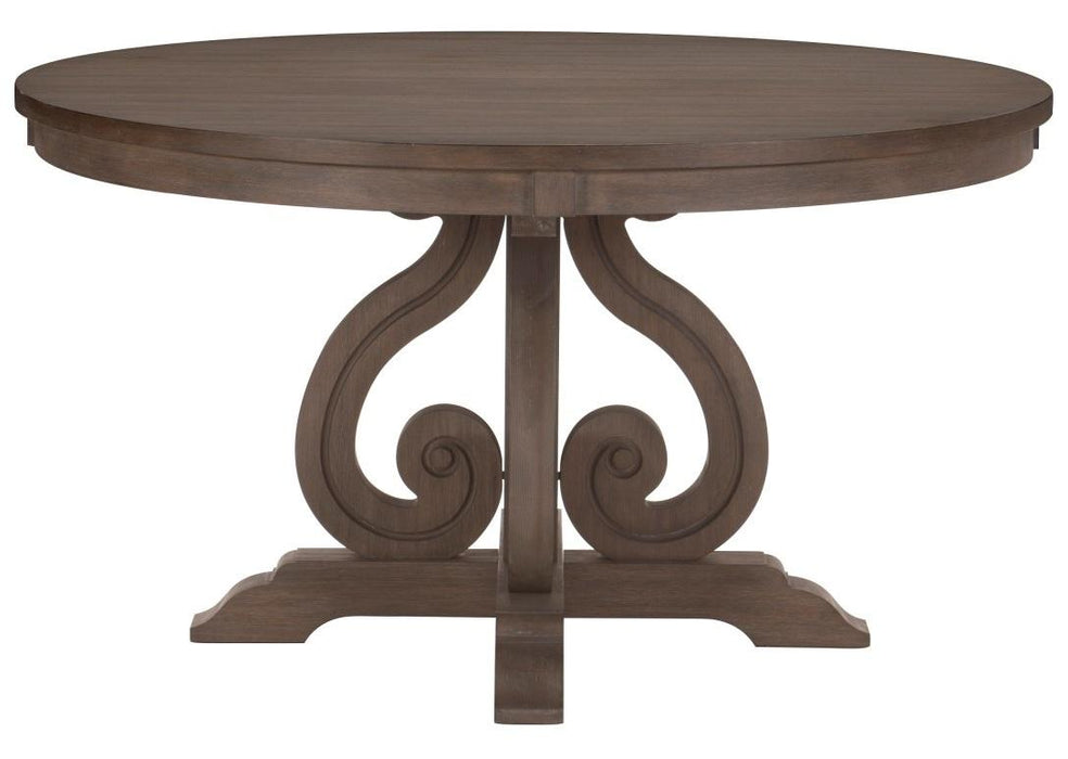 Toulon Round Dining Table in Dark Pewter 5438-54* - Jax Mattress (Jacksonville, FL)