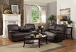 Cassville Double Reclining Sofa in Dark Brown 8403-3 - Jax Mattress (Jacksonville, FL)