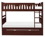 Rowe Twin/Twin Bunk Bed w/ Twin Trundle Bed in Dark Cherry B2013DC-1*R - Jax Mattress (Jacksonville, FL)