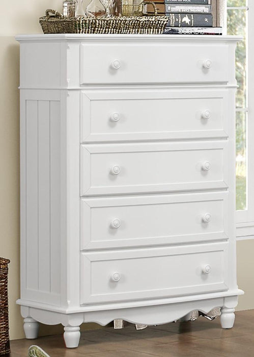 Clementine 5 Drawer Chest in White B1799-9 - Jax Mattress (Jacksonville, FL)