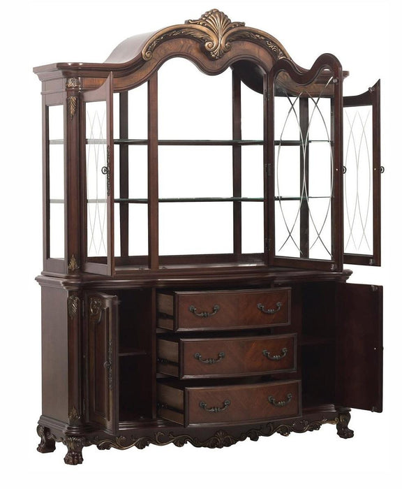 Deryn Park Buffet and Hutch in Dark Cherry 2243-50* - Jax Mattress (Jacksonville, FL)