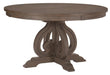 Toulon  Round Dining Table in Dark Pewter 5438-54* - Jax Mattress (Jacksonville, FL)