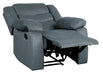 Discus Double Reclining Chair in Gray 9526GY-1 - Jax Mattress (Jacksonville, FL)