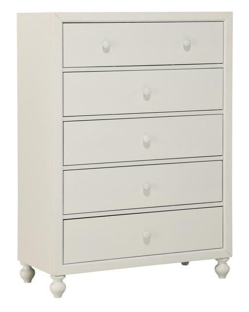 Wellsummer 5 Drawer Chest in White 1803W-9 - Jax Mattress (Jacksonville, FL)