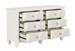 Meghan 6 Drawer Dresser in White 2058WH-5 - Jax Mattress (Jacksonville, FL)