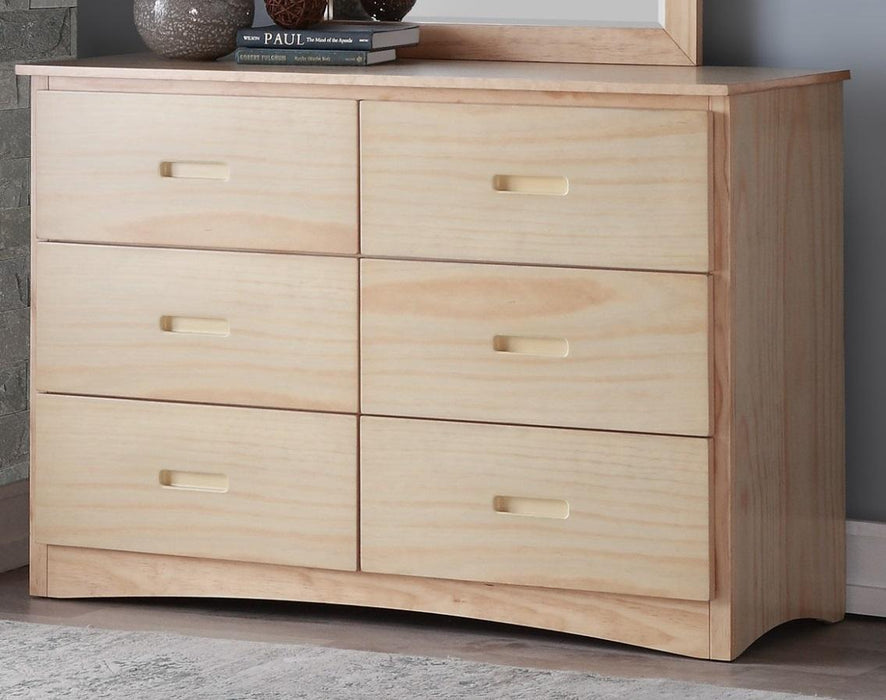 Bartly 6 Drawer Dresser in Natural B2043-5 - Jax Mattress (Jacksonville, FL)