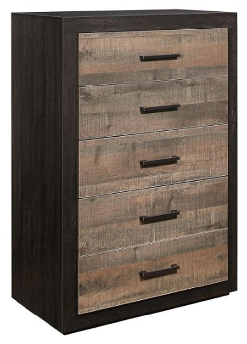 Miter Chest in Rustin Mahogany & Dark Ebony 1762-9 - Jax Mattress (Jacksonville, FL)