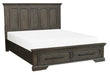 Taulon Queen Platform Bed with Footboard Storage in Dark Oak 5438-1* - Jax Mattress (Jacksonville, FL)