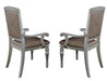Orsina Arm Chair in Silver (Set of 2) - Jax Mattress (Jacksonville, FL)