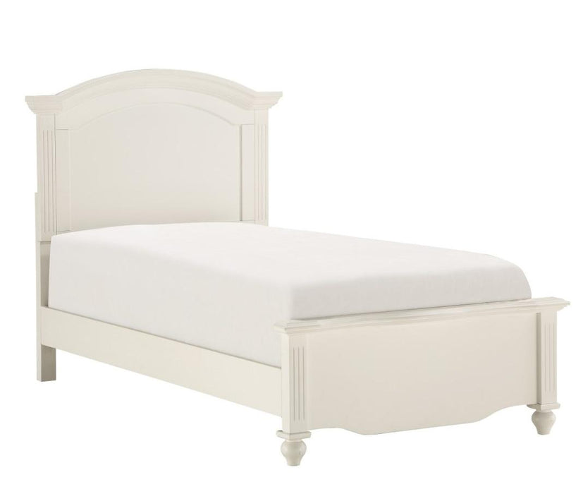 Meghan Full Panel Bed in White 2058WHF-1* - Jax Mattress (Jacksonville, FL)