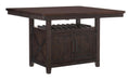 Oxton Counter Height Table in Dark Cherry 5655-36* - Jax Mattress (Jacksonville, FL)