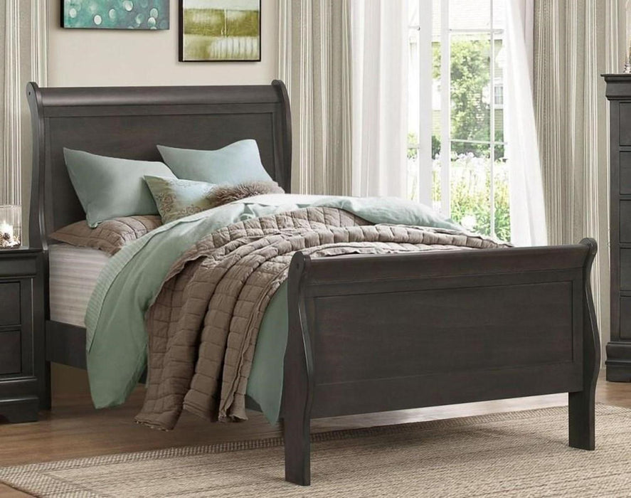 Mayville Twin Sleigh Bed in Gray 2147TSG-1 - Jax Mattress (Jacksonville, FL)