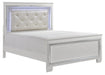 Allura Queen Panel Bed in White 1916W-1* - Jax Mattress (Jacksonville, FL)