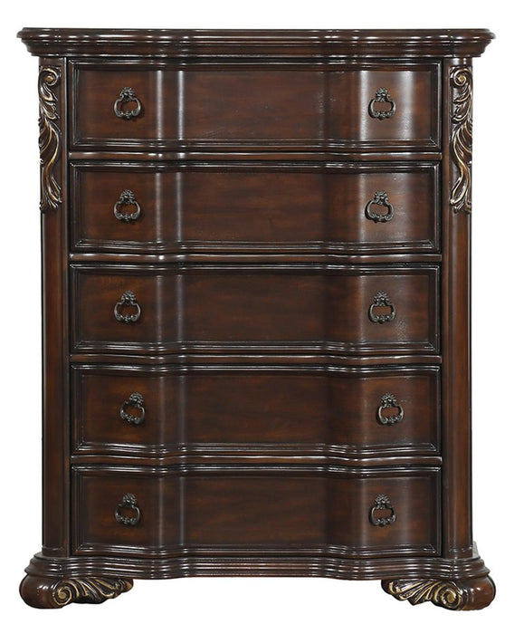 Royal Highlands 5 Drawer Chest in Rich Cherry 1603-9 - Jax Mattress (Jacksonville, FL)