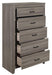 Waldorf 5 Drawer Chest in Dark Gray 1902-9 - Jax Mattress (Jacksonville, FL)