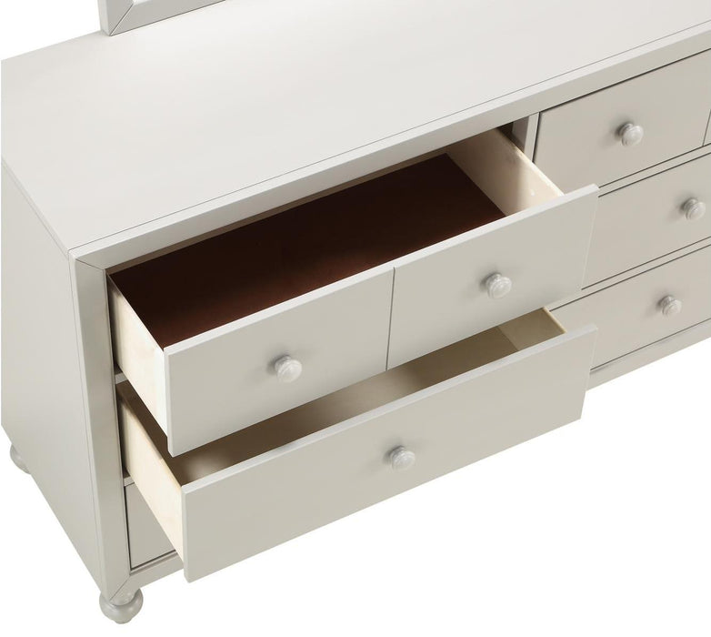 Wellsummer 6 Drawer Dresser in Gray 1803GY-5 - Jax Mattress (Jacksonville, FL)