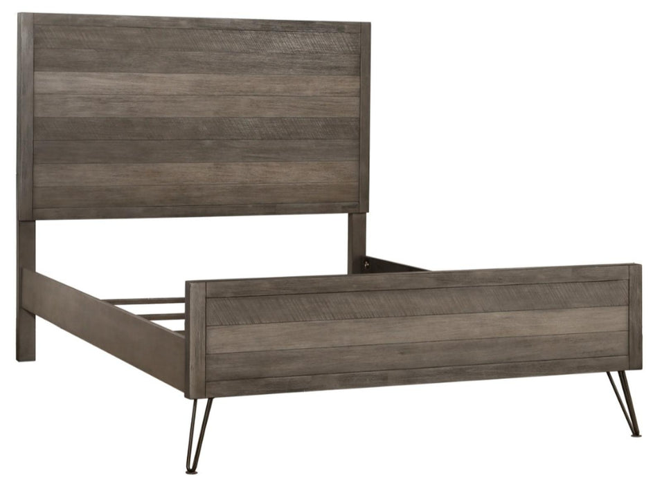 Urbanite King Panel Bed in Tri-tone Gray 1604K-1EK - Jax Mattress (Jacksonville, FL)