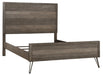 Urbanite Full Panel Bed in Tri-tone Gray 1604F-1* - Jax Mattress (Jacksonville, FL)