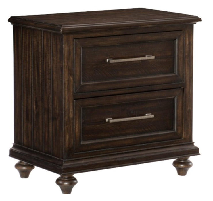 Cardona Nightstand in Driftwood Charcoal 1689-4 - Jax Mattress (Jacksonville, FL)