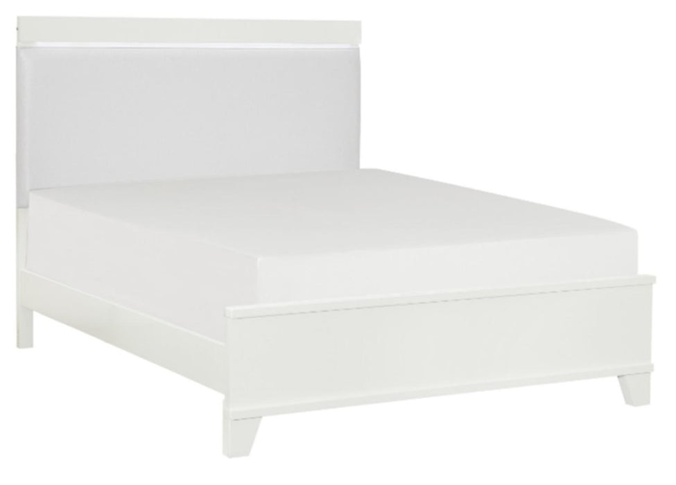 Kerren King Platform Bed in White 1678WK-1EK* - Jax Mattress (Jacksonville, FL)