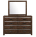 Erwan Mirror in Dark Walnut 1961-6 - Jax Mattress (Jacksonville, FL)