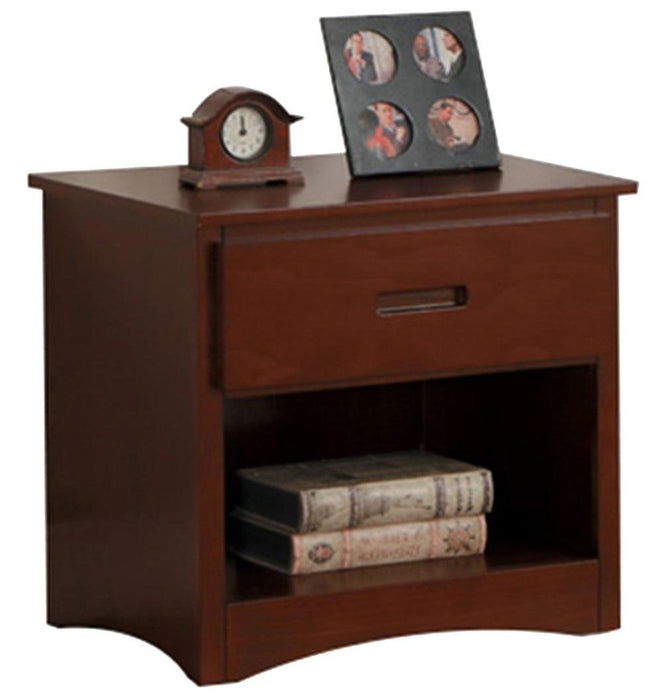 Rowe 1 Drawer Night Stand in Dark Cherry B2013DC-4 - Jax Mattress (Jacksonville, FL)