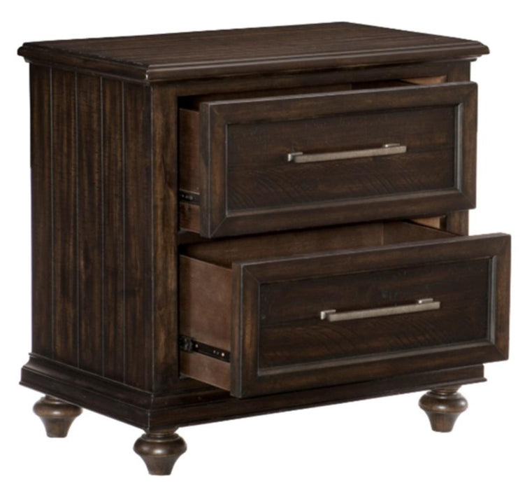 Cardona Nightstand in Driftwood Charcoal 1689-4 - Jax Mattress (Jacksonville, FL)
