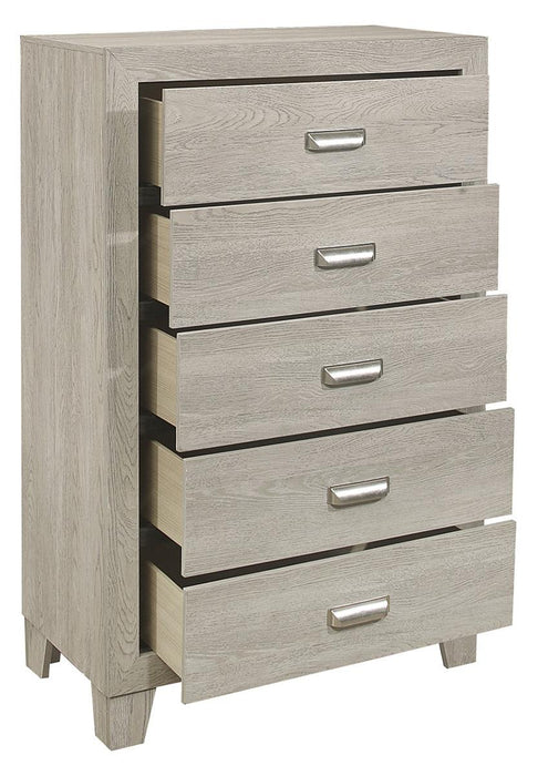 Quinby 5 Drawer Chest in Light Brown 1525-9 - Jax Mattress (Jacksonville, FL)