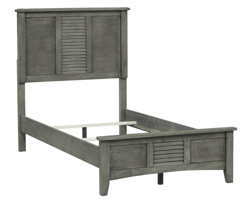 Garcia Queen Panel Bed in Gray 2046-1 - Jax Mattress (Jacksonville, FL)